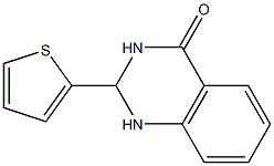 2-(2-thienyl)-2,3-dihydro-4(1H)-quinazolinone 化学構造式