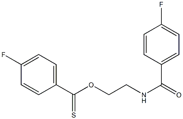 2-[(4-fluorobenzoyl)amino]ethyl 4-fluorobenzene-1-carbothioate