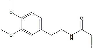 N-(3,4-dimethoxyphenethyl)-2-iodoacetamide Structure