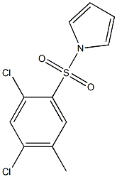 1-[(2,4-dichloro-5-methylphenyl)sulfonyl]-1H-pyrrole 化学構造式