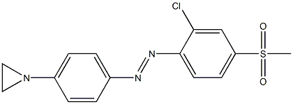  1-(4-aziran-1-ylphenyl)-2-[2-chloro-4-(methylsulfonyl)phenyl]diaz-1-ene