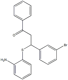 3-[(2-aminophenyl)thio]-3-(3-bromophenyl)-1-phenylpropan-1-one Structure