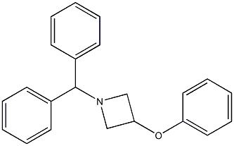 1-benzhydryl-3-phenoxyazetane 化学構造式