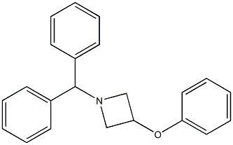 1-benzhydryl-3-phenoxyazetane 结构式