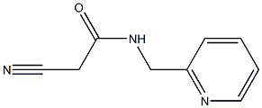 N1-(2-pyridylmethyl)-2-cyanoacetamide 化学構造式