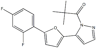 1-{5-[5-(2,4-difluorophenyl)-2-furyl]-1H-pyrazol-1-yl}-2,2-dimethylpropan-1 -one|