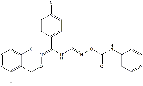  N-({[(anilinocarbonyl)oxy]imino}methyl)-4-chloro-N'-[(2-chloro-6-fluorobenzyl)oxy]benzenecarboximidamide