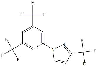 1-[3,5-di(trifluoromethyl)phenyl]-3-(trifluoromethyl)-1H-pyrazole Structure