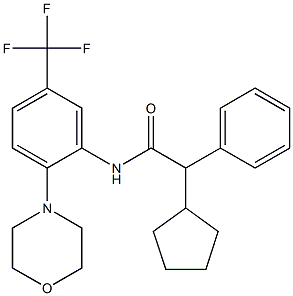 N1-[2-morpholino-5-(trifluoromethyl)phenyl]-2-cyclopentyl-2-phenylacetamide|