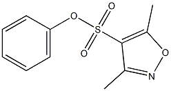 phenyl 3,5-dimethylisoxazole-4-sulfonate 结构式