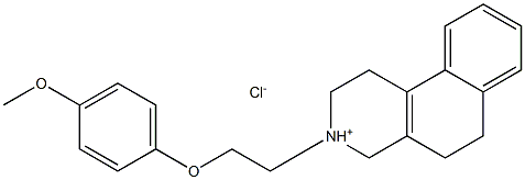 3-[2-(4-methoxyphenoxy)ethyl]-1,2,3,4,5,6-hexahydrobenzo[f]isoquinolinium chloride
