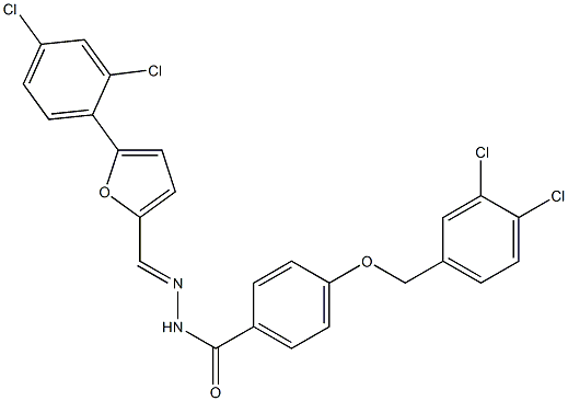 4-[(3,4-dichlorobenzyl)oxy]-N'-{(E)-[5-(2,4-dichlorophenyl)-2-furyl]methylidene}benzenecarbohydrazide|