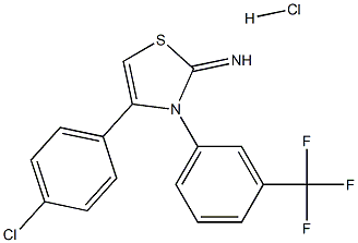 4-(4-chlorophenyl)-3-[3-(trifluoromethyl)phenyl]-2,3-dihydro-1,3-thiazol-2-imine hydrochloride