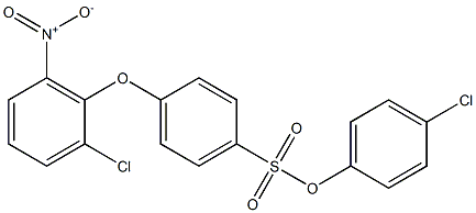 4-chlorophenyl 4-(2-chloro-6-nitrophenoxy)benzene-1-sulfonate|