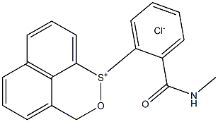 1-{2-[(methylamino)carbonyl]phenyl}-3H-naphtho[1,8-cd][1,2]oxathiin-1-iumc hloride Structure