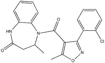 5-{[3-(2-chlorophenyl)-5-methylisoxazol-4-yl]carbonyl}-4-methyl-2,3,4,5-tetrahydro-1H-1,5-benzodiazepin-2-one