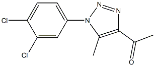 1-[1-(3,4-dichlorophenyl)-5-methyl-1H-1,2,3-triazol-4-yl]ethan-1-one 化学構造式
