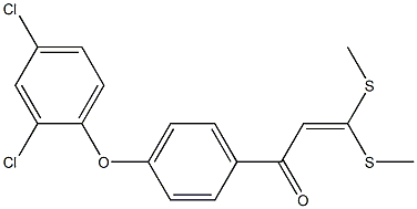 1-[4-(2,4-dichlorophenoxy)phenyl]-3,3-di(methylthio)prop-2-en-1-one Structure