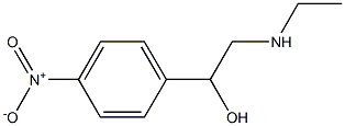 2-(ethylamino)-1-(4-nitrophenyl)ethan-1-ol 化学構造式