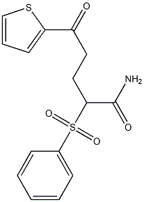 5-oxo-2-(phenylsulfonyl)-5-(2-thienyl)pentanamide