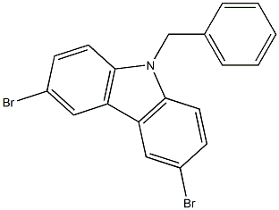 9-benzyl-3,6-dibromo-9H-carbazole Structure