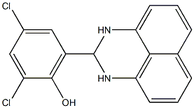 2,4-dichloro-6-(2,3-dihydro-1H-benzo[de]quinazolin-2-yl)phenol,,结构式