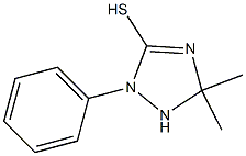 5,5-dimethyl-2-phenyl-2,5-dihydro-1H-1,2,4-triazole-3-thiol,,结构式