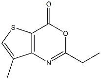 2-ethyl-7-methyl-4H-thieno[3,2-d][1,3]oxazin-4-one 结构式