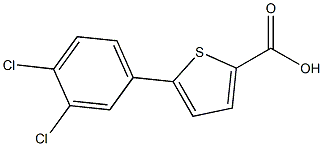 5-(3,4-dichlorophenyl)-2-thiophenecarboxylic acid,,结构式