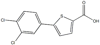 5-(3,4-dichlorophenyl)-2-thiophenecarboxylic acid Structure