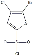 2-Bromo-3-chlorothiophene-5-sulphonyl chloride 化学構造式