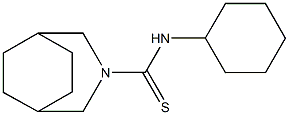N3-cyclohexyl-3-azabicyclo[3.2.2]nonane-3-carbothioamide 结构式