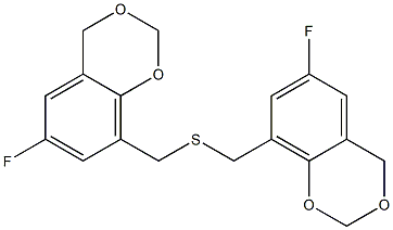 6-fluoro-8-({[(6-fluoro-4H-1,3-benzodioxin-8-yl)methyl]thio}methyl)-4H-1,3-benzodioxine