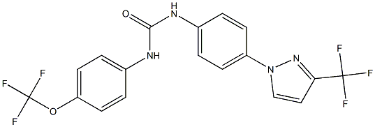 N-[4-(trifluoromethoxy)phenyl]-N'-{4-[3-(trifluoromethyl)-1H-pyrazol-1-yl]phenyl}urea|