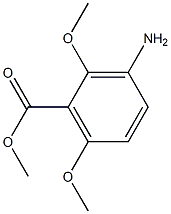 Methyl 3-amino-2,6-dimethoxybenzoate 化学構造式