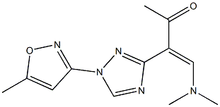 4-(dimethylamino)-3-[1-(5-methylisoxazol-3-yl)-1H-1,2,4-triazol-3-yl]but-3-en-2-one Structure