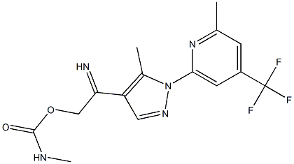 2-methyl-6-[5-methyl-4-({[(methylamino)carbonyl]oxy}ethanimidoyl)-1H-pyrazol-1-yl]-4-(trifluoromethyl)pyridine
