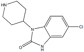 5-chloro-1-dihydro-1-(4-piperidinyl)-2H-benzomidazole-2-one 结构式