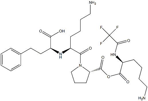 LISINOPRIL Ttrifluoroacetyl-L-lysine,,结构式