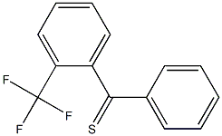 (2-(trifluoromethyl)phenyl)(phenyl)methanethione Structure