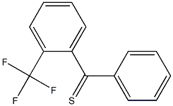 (2-(trifluoromethyl)phenyl)(phenyl)methanethione 结构式