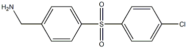 (4-(4-chlorophenylsulfonyl)phenyl)methanamine,,结构式