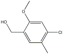 (4-chloro-2-methoxy-5-methylphenyl)methanol,1378822-46-8,结构式