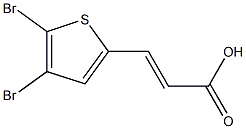 (E)-3-(4,5-dibromothiophen-2-yl)acrylic acid,,结构式