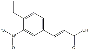 (E)-3-(4-ethyl-3-nitrophenyl)acrylic acid 结构式