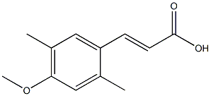 (E)-3-(4-methoxy-2,5-dimethylphenyl)acrylic acid,,结构式