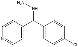 1-((4-chlorophenyl)(pyridin-4-yl)methyl)hydrazine Structure