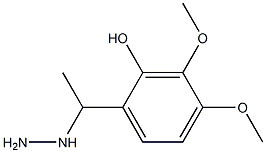 1-(1-(2-hydroxy-3,4-dimethoxyphenyl)ethyl)hydrazine 结构式