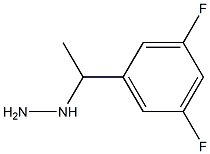 1-(1-(3,5-difluorophenyl)ethyl)hydrazine Structure