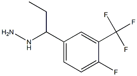 1-(1-(4-fluoro-3-(trifluoromethyl)phenyl)propyl)hydrazine 结构式